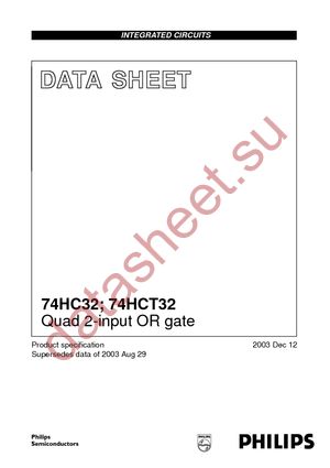 74HC32D-T datasheet  