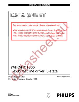 74HC365PW-T datasheet  