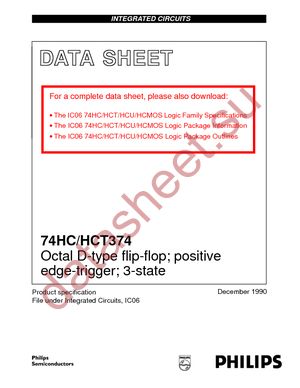 74HC374PW-T datasheet  