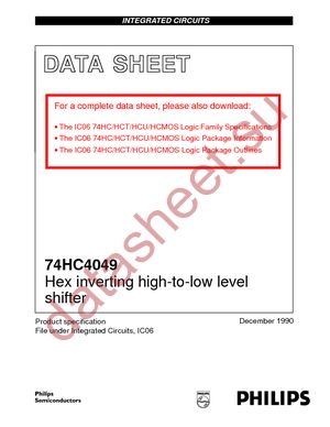 74HC4049D-T datasheet  