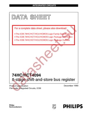 74HC4094PW-T datasheet  