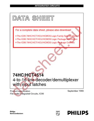 74HC4514PW-T datasheet  