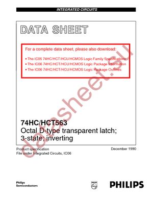 74HC563D-T datasheet  