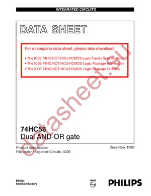 74HC58D-T datasheet  