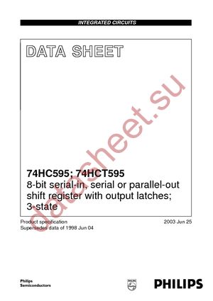 74HC595D-T datasheet  