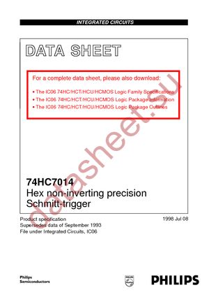 74HC7014D-T datasheet  