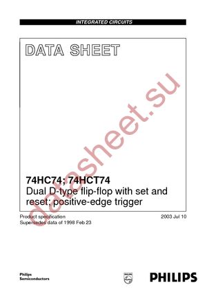 74HC74D-T datasheet  