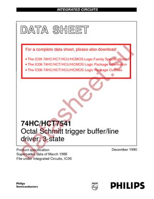 74HC7541D-T datasheet  