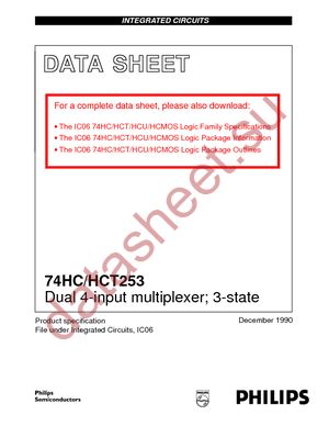 74HCT253D-T datasheet  