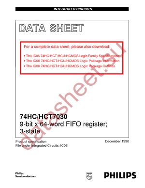 74HCT7030D-T datasheet  