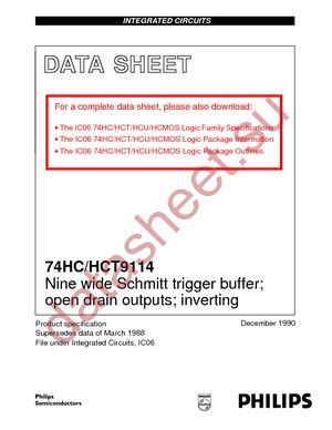 74HCT9114D-T datasheet  