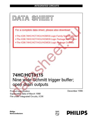 74HCT9115D-T datasheet  