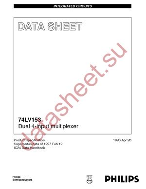 74LV153DB-T datasheet  