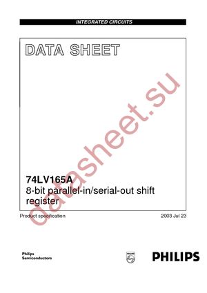 74LV165AD datasheet  