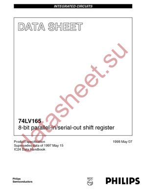 74LV165DB-T datasheet  