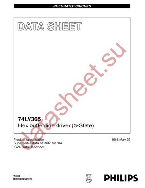 74LV365DB-T datasheet  