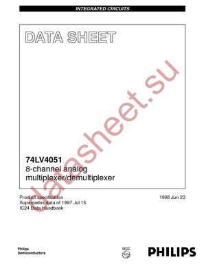 74LV4051DB-T datasheet  