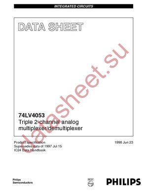 74LV4053D-T datasheet  