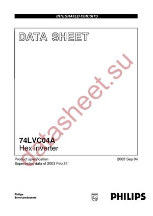 74LVC04ADB-T datasheet  