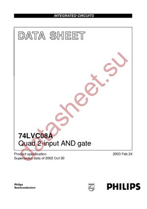 74LVC08ADB-T datasheet  