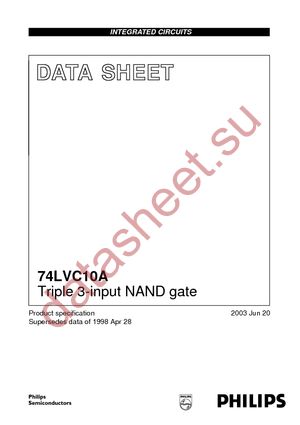 74LVC10ADB-T datasheet  