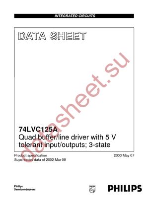 74LVC125ABQ-G datasheet  