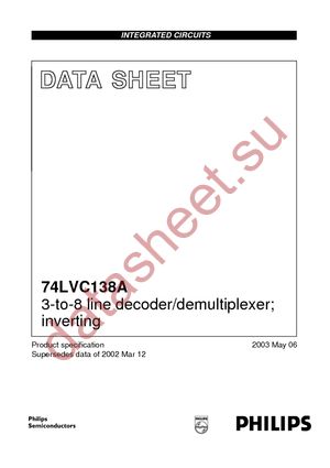 74LVC138ADB-T datasheet  