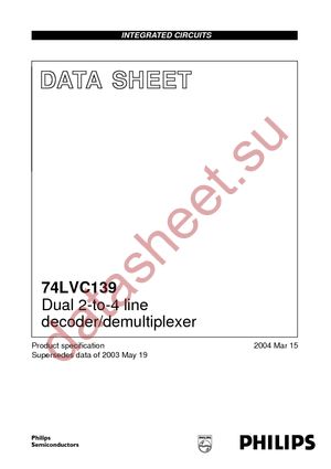 74LVC139D-T datasheet  