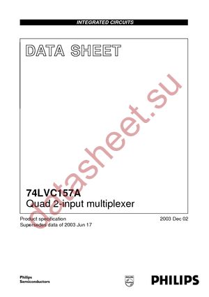 74LVC157ADB-T datasheet  