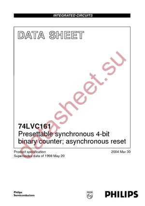 74LVC161BQ-G datasheet  