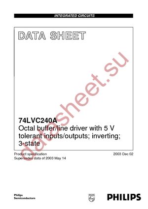 74LVC240ADB-T datasheet  