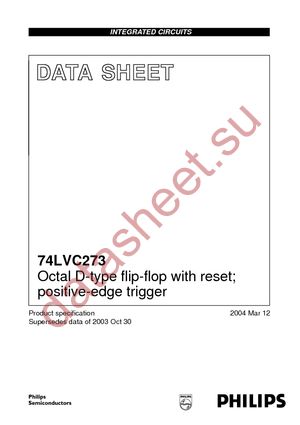74LVC273BQ-G datasheet  