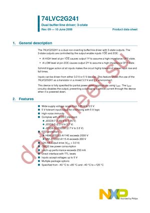 74LVC2G241GM-G datasheet  