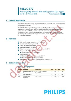 74LVC377DB-T datasheet  