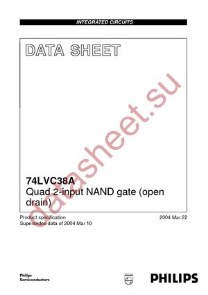 74LVC38ADB-T datasheet  