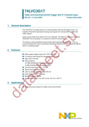 74LVC3G17DC-G datasheet  