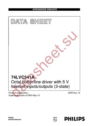 74LVC541ABQ-G datasheet  