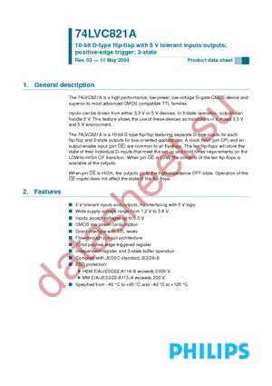 74LVC821AD-T datasheet  