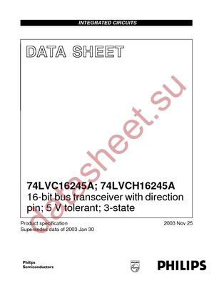 74LVCH16245AEV-T datasheet  
