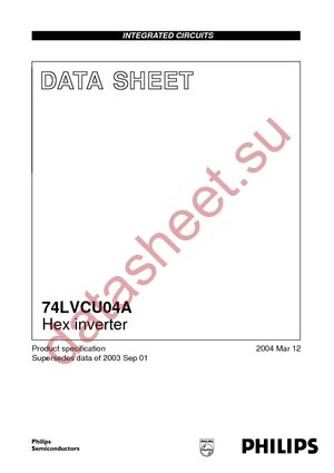 74LVCU04ABQ-G datasheet  