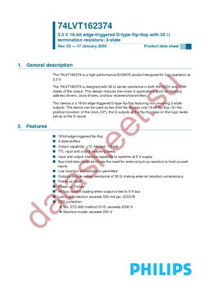 74LVT162374DG-T datasheet  