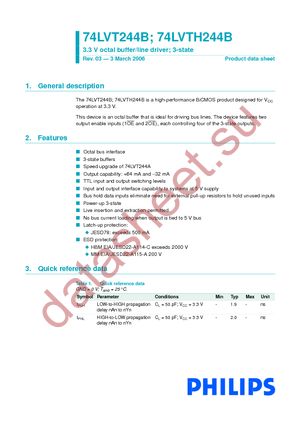 74LVTH244BD datasheet  