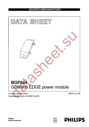 BGF844 datasheet  