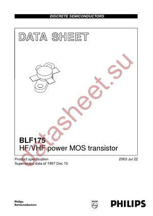BLF175 datasheet  