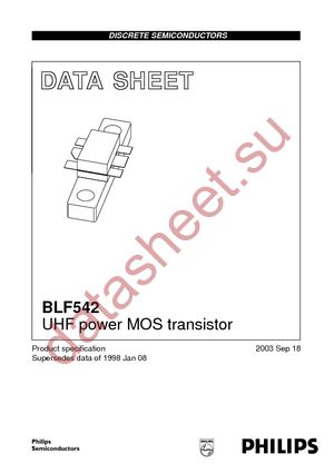 BLF542 datasheet  