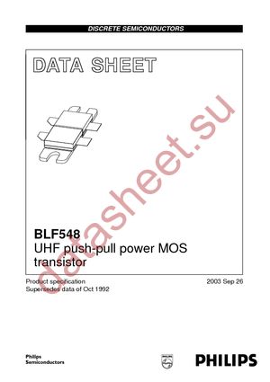 BLF548 datasheet  