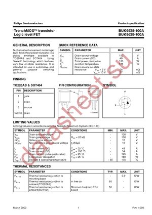 BUK9528-100A datasheet  