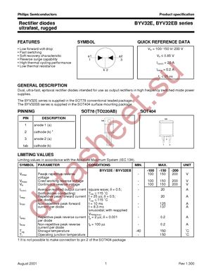 BYV32E-150 datasheet  