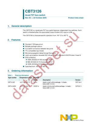 CBT3126D datasheet  