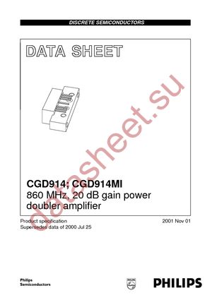 CGD914 datasheet  